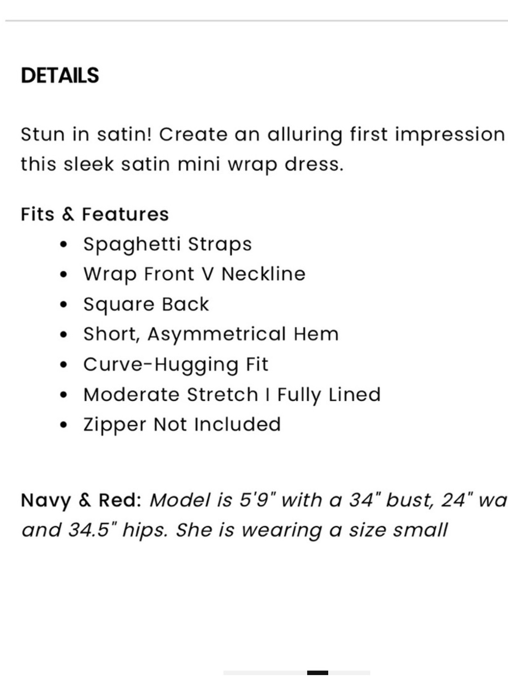 Windsor | Navy Blue Satin-Look Asymmetric Wrap Mini Spaghetti Strap Dress XS - Picture 12 of 12